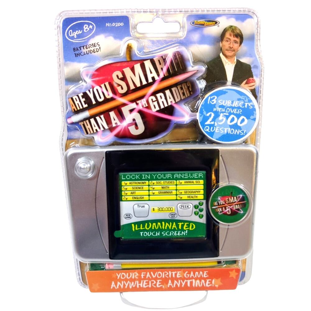 Are You Smarter Than a 5th Grader? Electronic Handheld Game 2007 NIP New Sealed